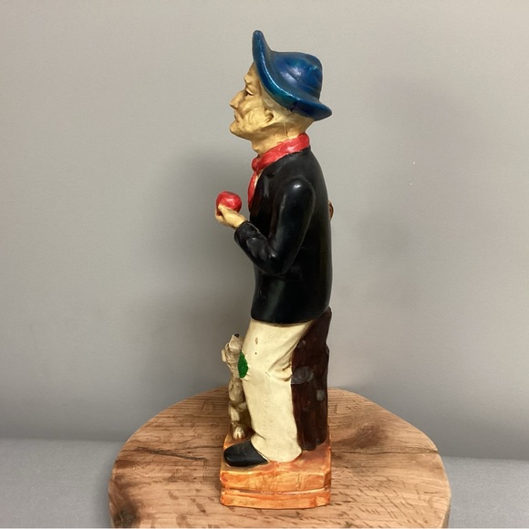 Vintage - Made In Japan - Huge Ceramic Crafted Old Man & Dog Sculpture - Rare - Picture 4 of 15